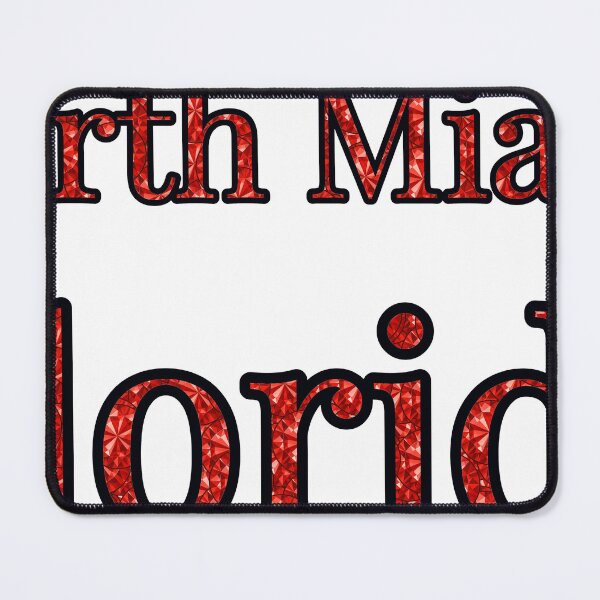 Item preview, North Miami Florida City Name With Red Rhinestone designed and sold by TheIconSmith.