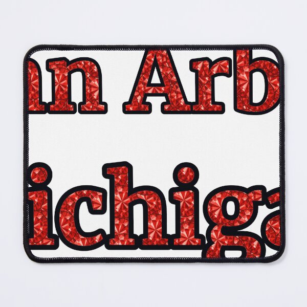 Item preview, Ann Arbor Michigan City Name With Red Rhinestone designed and sold by TheIconSmith.