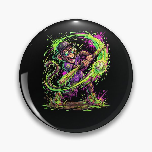 Item preview, Monkey Funny Animals Baseball Drip Kids Youth Boys  designed and sold by FreshVibe Prints.