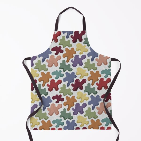 Item preview, Colorful Mid Century Modern Abstract Paint Blobs designed and sold by Seamlessly Buffalo.