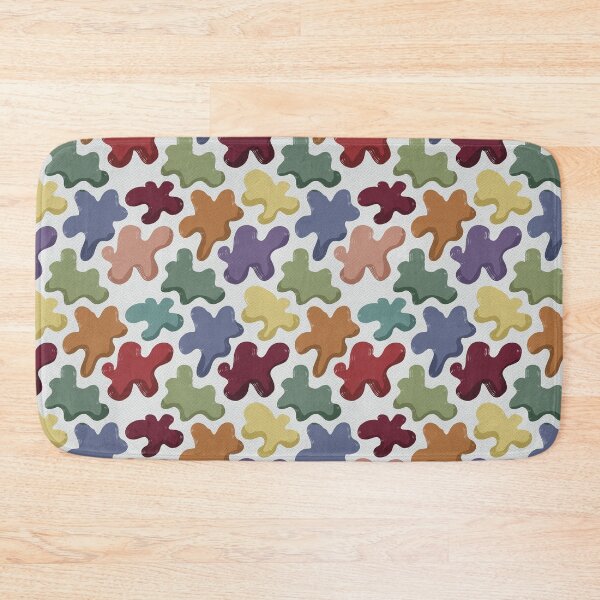 Item preview, Colorful Mid Century Modern Abstract Paint Blobs designed and sold by Seamlessly Buffalo.