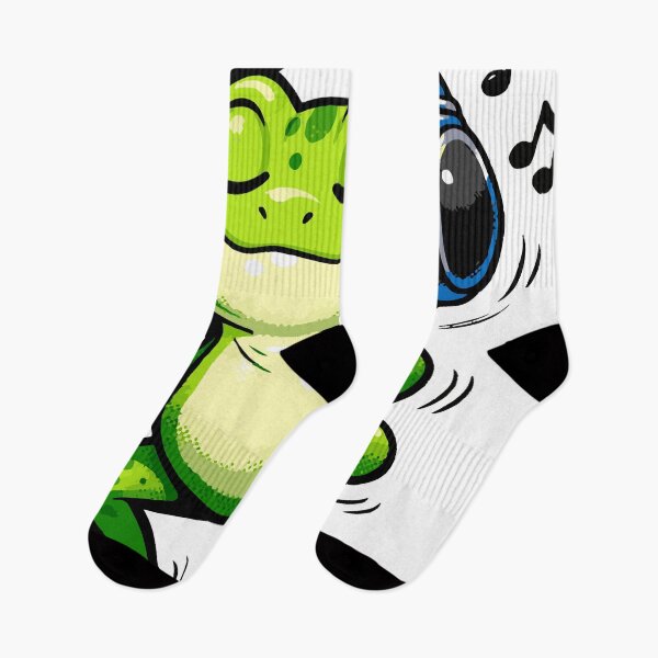 Item preview, A joyful frog character listening to music with oversized headphones. The playful expression and simple design make it perfect for modern sticker and t-shirt graphics. designed and sold by Dejbar.