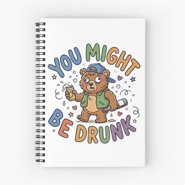 Item preview, Funny Tipsy Bear - You Might Be Drunk - Cartoon Party Graphic designed and sold by Wear Sculpt.