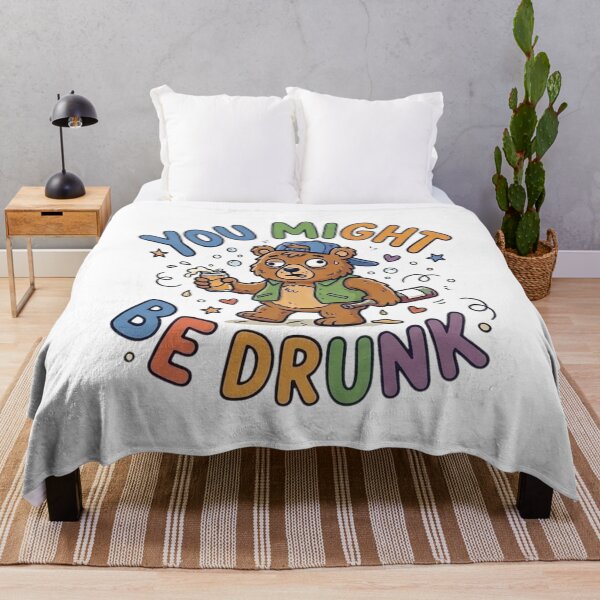 Item preview, Funny Tipsy Bear - You Might Be Drunk - Cartoon Party Graphic designed and sold by Wear Sculpt.