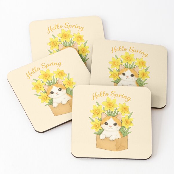 Item preview, Kitten Magic Among Daffodils designed and sold by iamdesigns14.