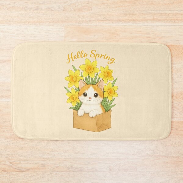 Item preview, Kitten Magic Among Daffodils designed and sold by iamdesigns14.