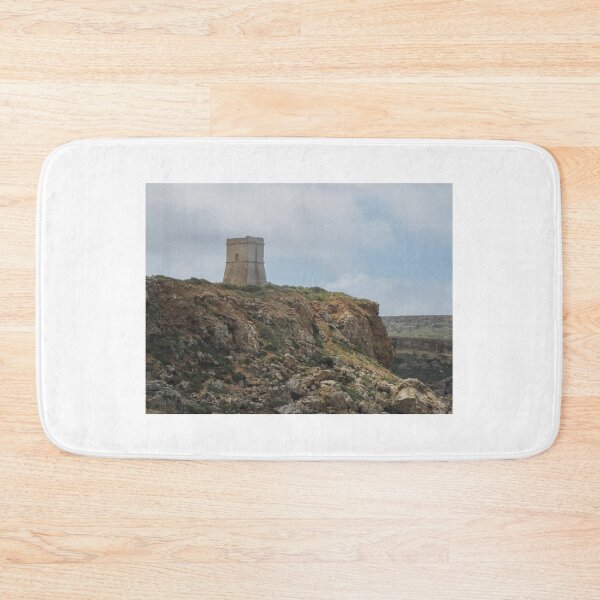 Item preview, Historic Coastal Watchtower on Rocky Cliff Overlooking Sea and Rugged Mediterranean Landscape designed and sold by Nmallia.