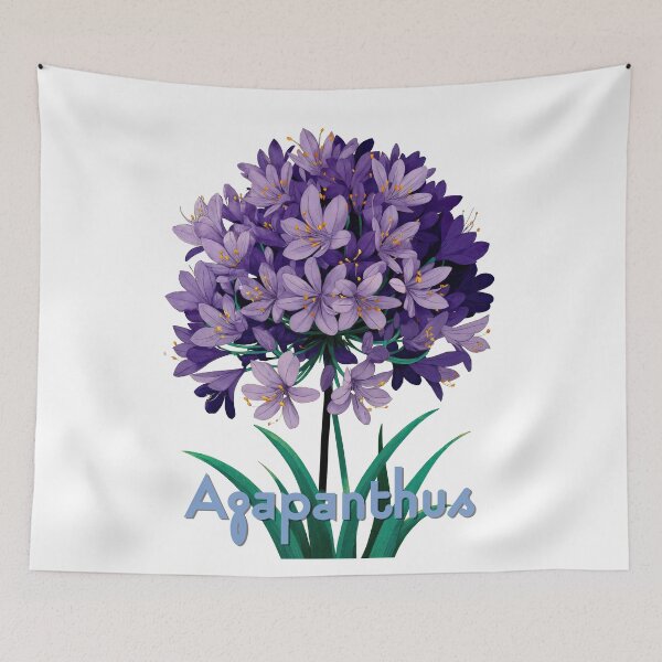 Item preview, Agapanthus – Vibrant Botanical Elegance designed and sold by ForeverPrintsOK.