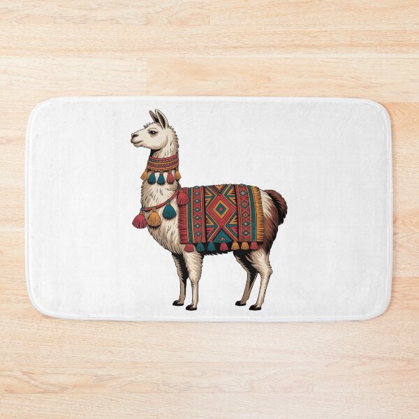 Item preview, Colorful Peruvian Llama – Traditional Andean Folk Art Design designed and sold by ArcticFoxStudio.