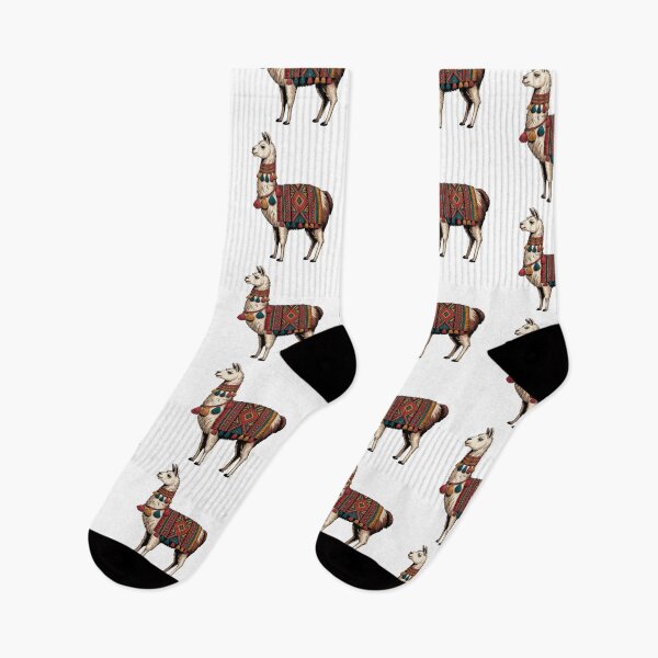 Item preview, Colorful Peruvian Llama – Traditional Andean Folk Art Design designed and sold by ArcticFoxStudio.