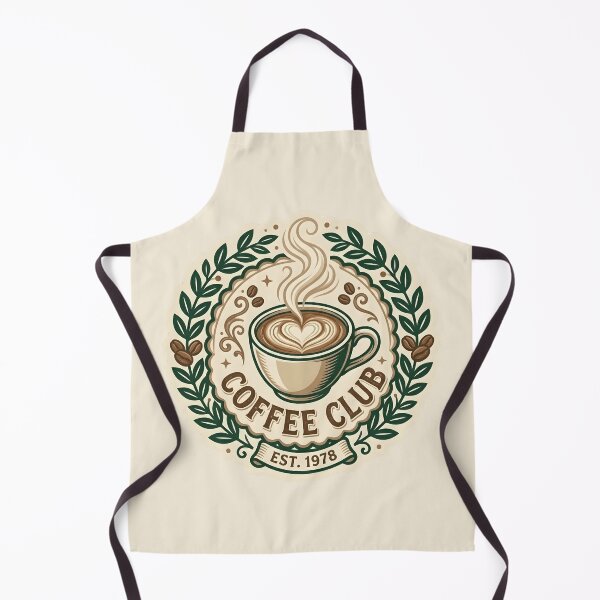Item preview, Coffee Club - Vintage Cafe Badge Latte Art Design designed and sold by WowDezign.