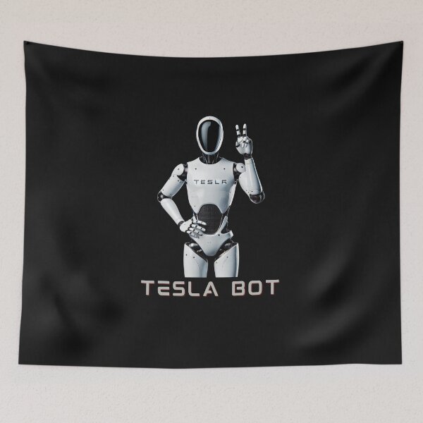 Item preview, Tesla bot designed and sold by TEEJAMBOREE.