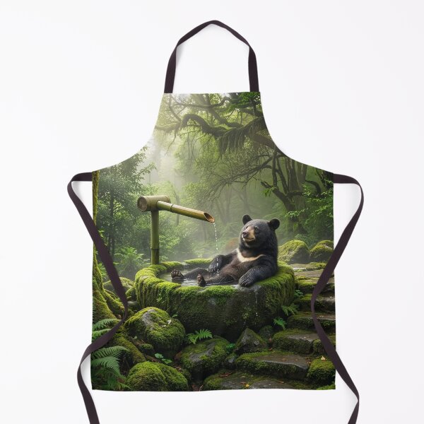 Item preview, Sun Bear Takes Shishi Odoshi Bath designed and sold by Tridentulus.