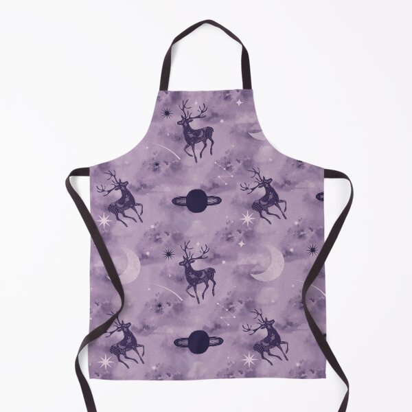 Item preview, Mystical Celestial Stags in Watercolor Galaxy designed and sold by Seamlessly Buffalo.