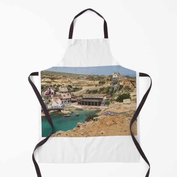 Item preview, Colorful Coastal Village On Rocky Cliffs With Small Boats In Calm Turquoise Bay designed and sold by Nmallia.