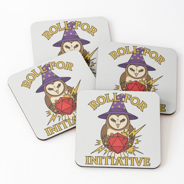 Item preview, Roll For Initiative - Wizard Owl D20 designed and sold by DigitalGlade.