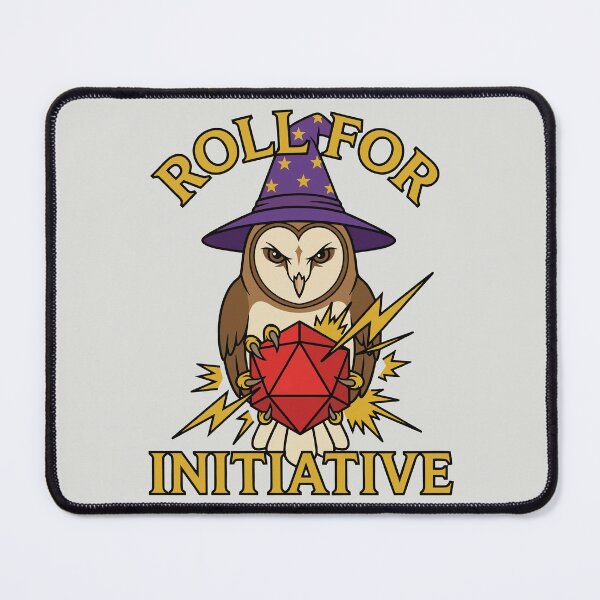 Item preview, Roll For Initiative - Wizard Owl D20 designed and sold by DigitalGlade.