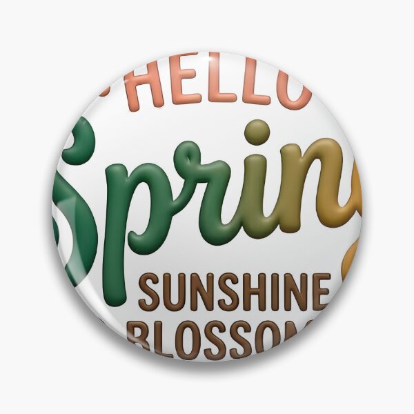 Item preview, Hello Spring: Sunshine & Blossoms 3D Typography designed and sold by JIKUMI STUDIO.