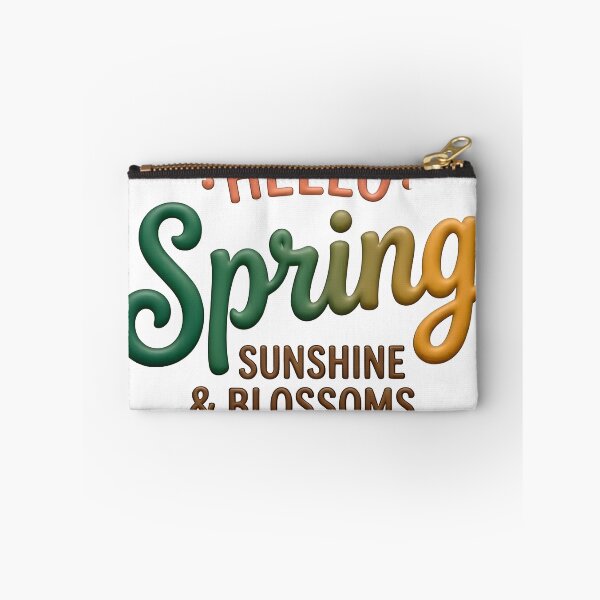 Item preview, Hello Spring: Sunshine & Blossoms 3D Typography designed and sold by JIKUMI STUDIO.