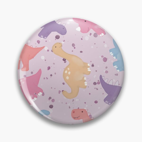 Item preview, Pastel Pink Kawaii Dinosaur Nursery Pattern designed and sold by Seamlessly Buffalo.