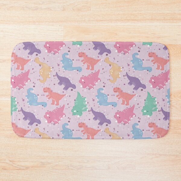 Item preview, Pastel Pink Kawaii Dinosaur Nursery Pattern designed and sold by Seamlessly Buffalo.