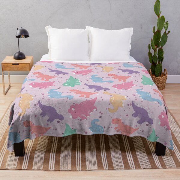 Item preview, Pastel Pink Kawaii Dinosaur Nursery Pattern designed and sold by Seamlessly Buffalo.