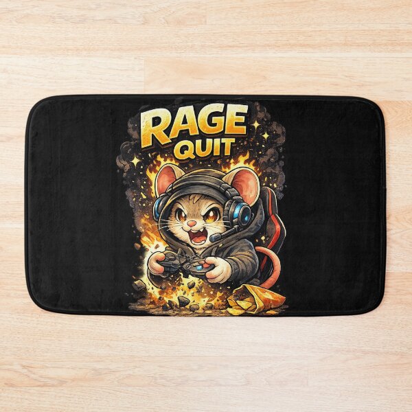 Item preview, Gaming Mouse – Tiny gamer. Rage quit. designed and sold by Natart1004.