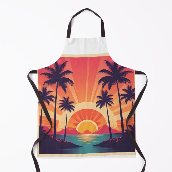 Item preview, Retro Sunset Palm Trees 80s Vintage Aesthetic - 2 designed and sold by RELAX STATION.