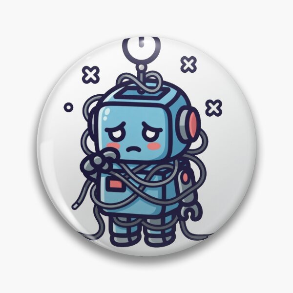 Item preview, fun robot designed and sold by doodlesandsip.