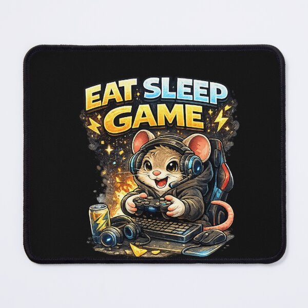Item preview, Gaming Mouse – Tiny gamer. Eat. Sleep. Game. designed and sold by Natart1004.