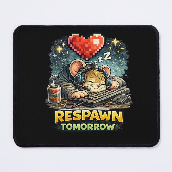 Item preview, Gaming Mouse – Tiny gamer. Respawn tomorrow. designed and sold by Natart1004.