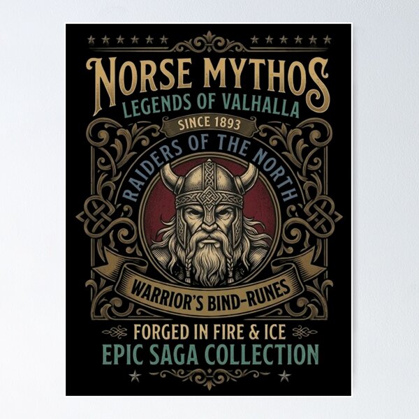 Item preview, Norse Mythos – Legends of Valhalla designed and sold by Dogandesighn.