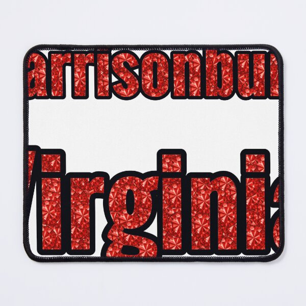 Item preview, Harrisonburg Virginia City Name With Red Rhinestone designed and sold by TheIconSmith.