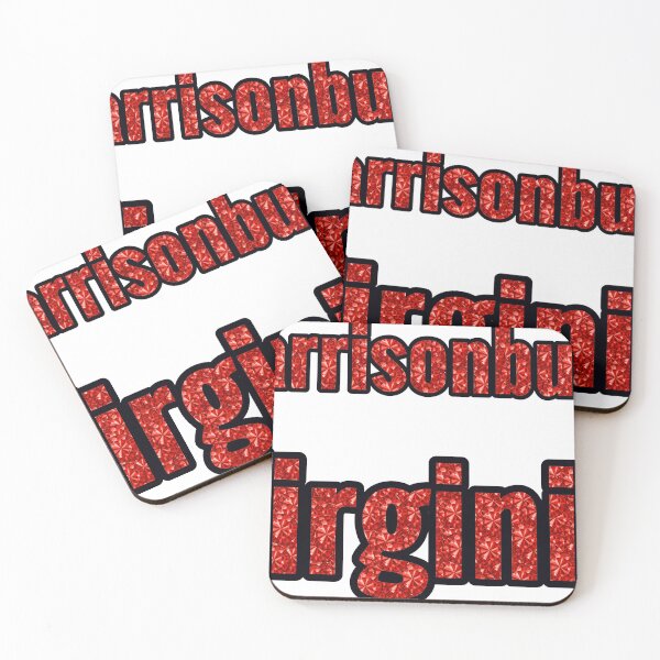 Item preview, Harrisonburg Virginia City Name With Red Rhinestone designed and sold by TheIconSmith.
