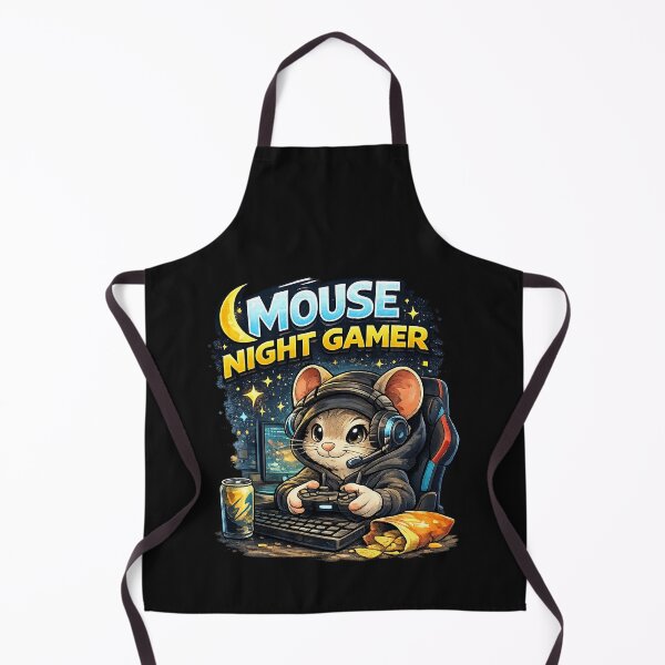 Item preview, Gaming Mouse – Tiny gamer. Mouse - night gamer. designed and sold by Natart1004.