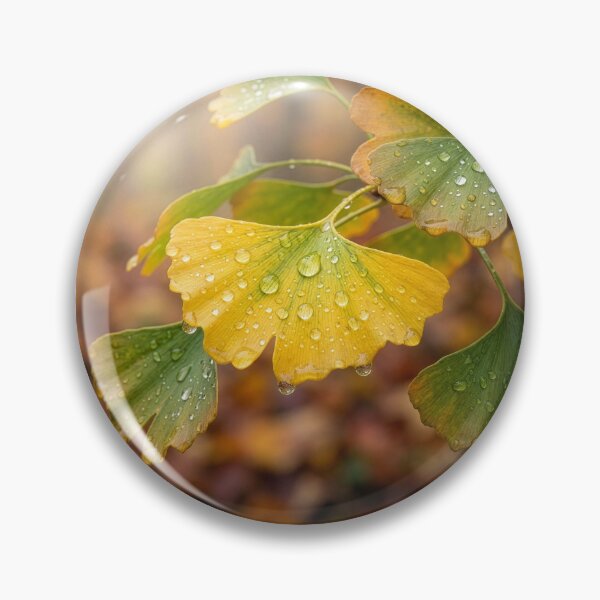 Item preview, Ginkgo Leaves in the Rain designed and sold by Tridentulus.