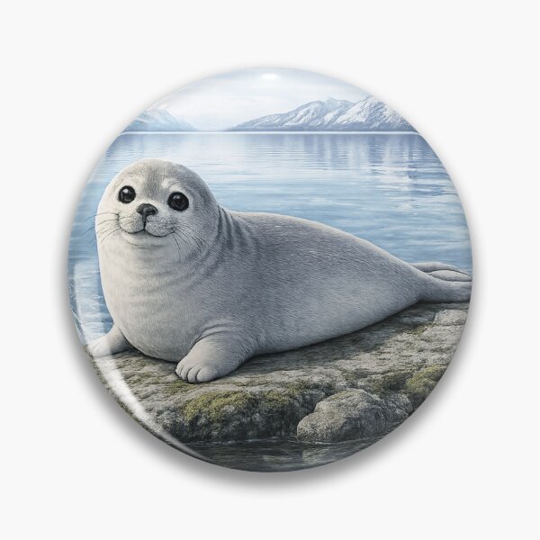 Item preview, Baikal Seal – Cute Lake Baikal Seal Illustration designed and sold by shellymope.