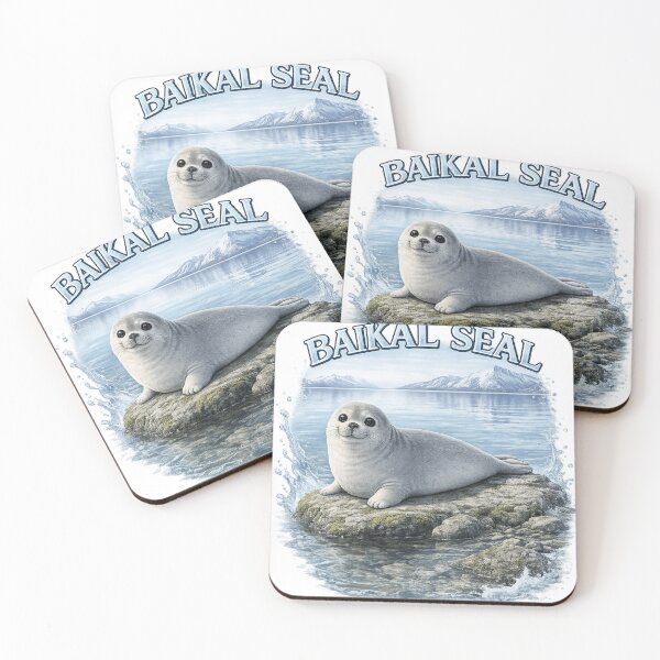 Item preview, Baikal Seal – Cute Lake Baikal Seal Illustration designed and sold by shellymope.