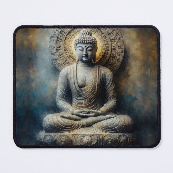 Item preview, Golden Buddha Meditation Zen Artwork designed and sold by AnalajiaDesigns.
