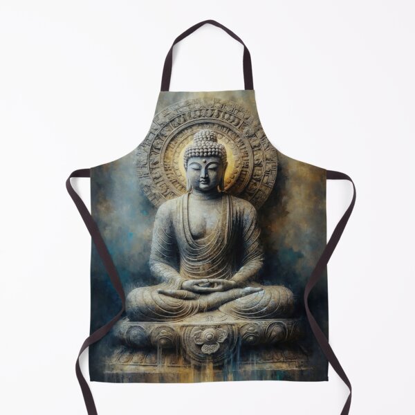 Item preview, Golden Buddha Meditation Zen Artwork designed and sold by AnalajiaDesigns.