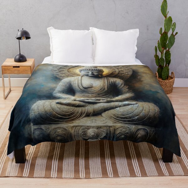 Item preview, Golden Buddha Meditation Zen Artwork designed and sold by AnalajiaDesigns.