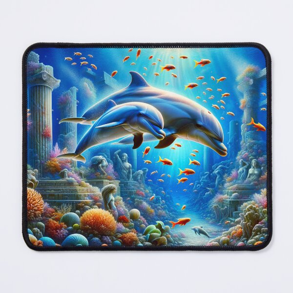 Item preview, Dolphins of the Lost Ocean Temple designed and sold by NancyzKreations.