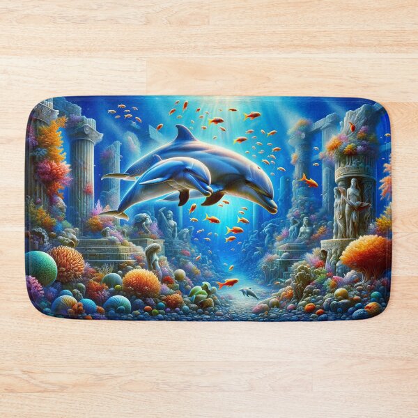 Item preview, Dolphins of the Lost Ocean Temple designed and sold by NancyzKreations.