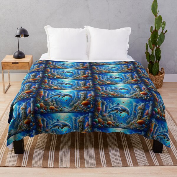 Item preview, Dolphins of the Lost Ocean Temple designed and sold by NancyzKreations.