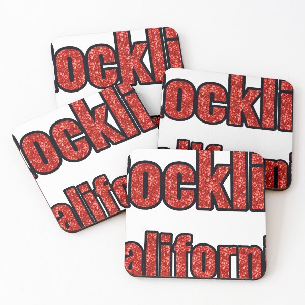 Item preview, Rocklin California City Name With Red Rhinestone designed and sold by TheIconSmith.