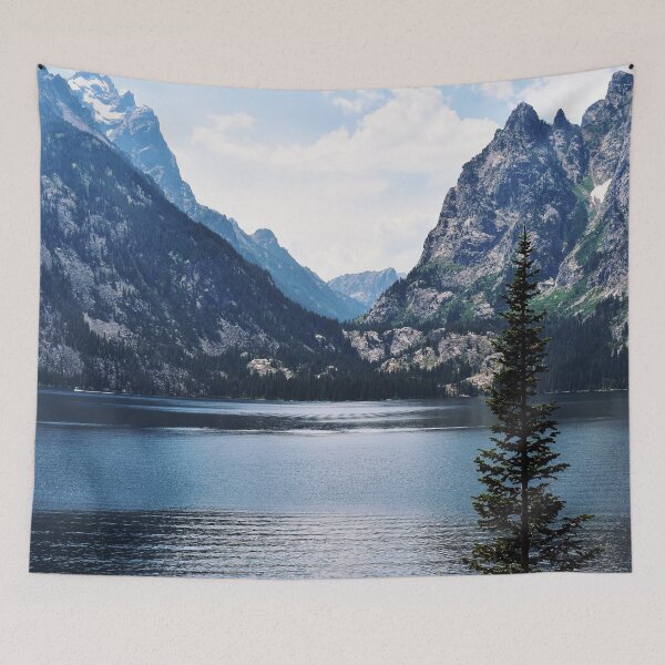 Item preview, Blue Lake and Mountains designed and sold by aronab.