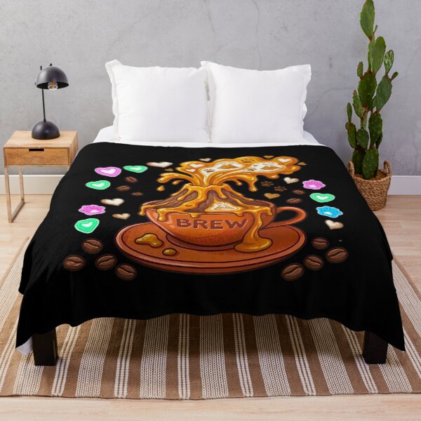 Item preview, Volcano Brew - Explosive Coffee Eruption & Neon Heart Art designed and sold by AbulailArt.