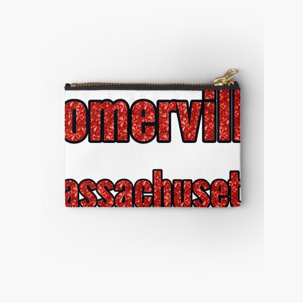 Item preview, Somerville Massachusetts City Name With Red Rhinestone designed and sold by TheIconSmith.