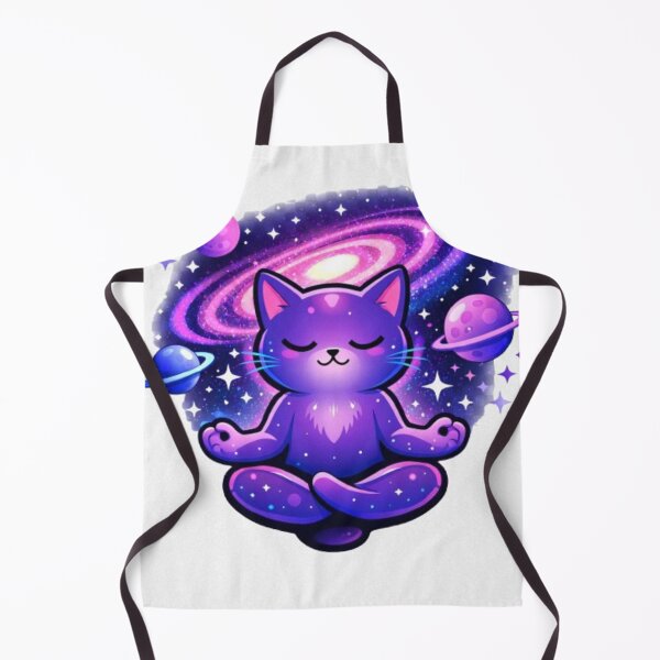 Item preview, Cosmic Cat Meditation – Space Yoga Kitty designed and sold by PapitaPelona.