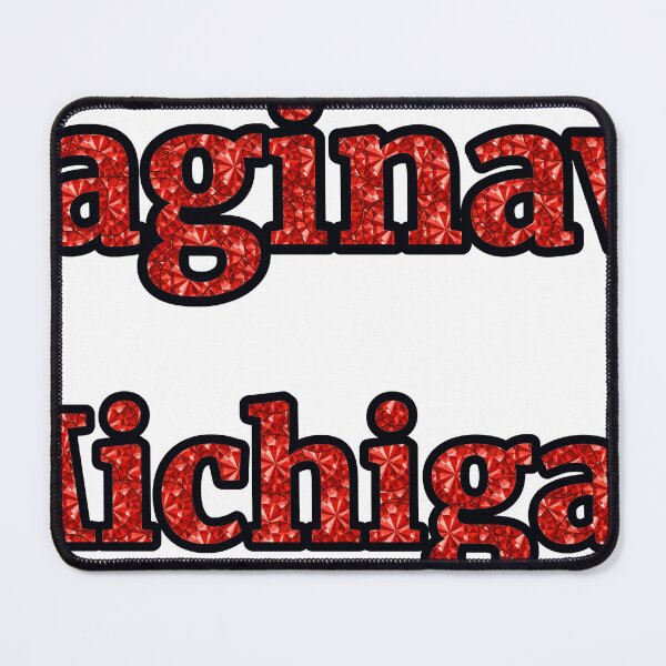 Item preview, Saginaw Michigan City Name With Red Rhinestone designed and sold by TheIconSmith.